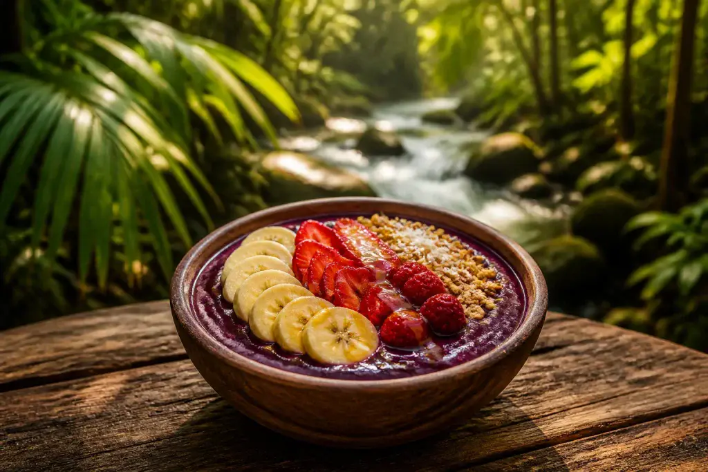Bol dacai tropical aux fruits frais