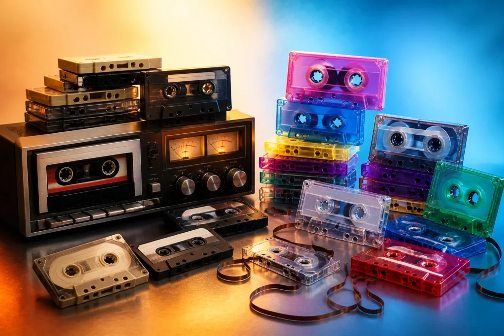 Cassettes du vintage au moderne