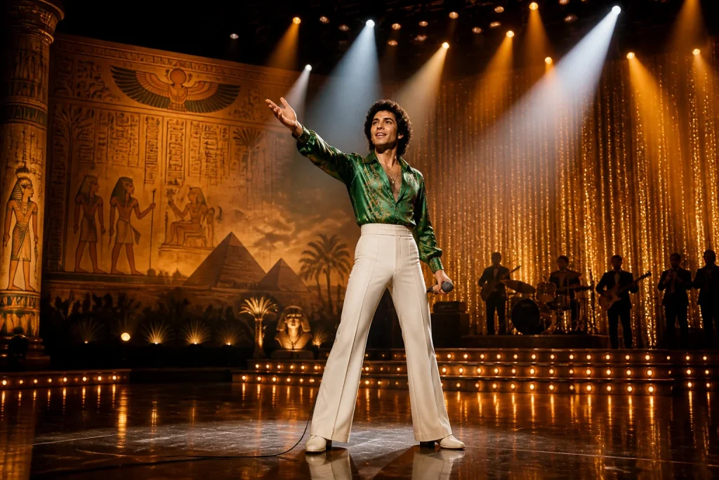 Icone pop des annees 70 sur scene egyptienne