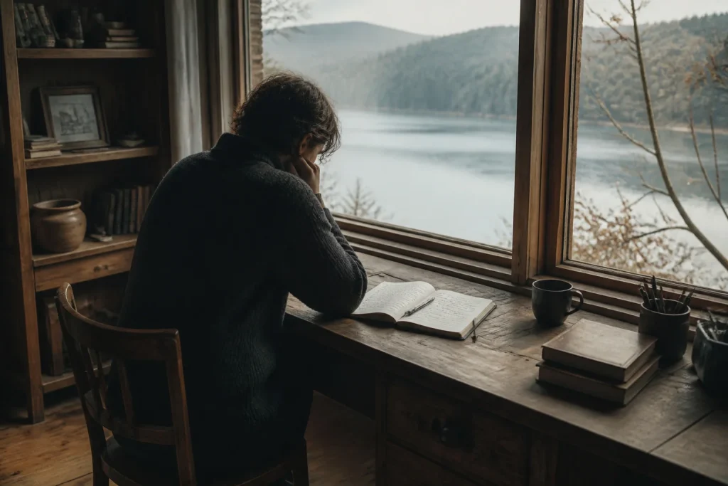 Reflexion au bord du lac