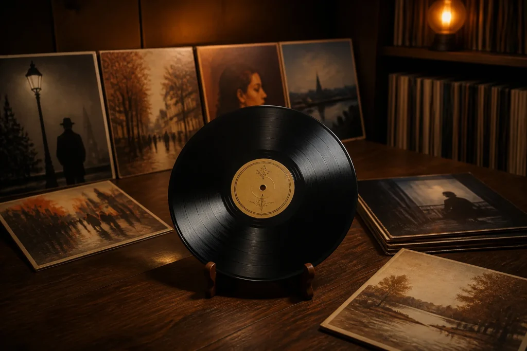 Collection de vinyles rares francais